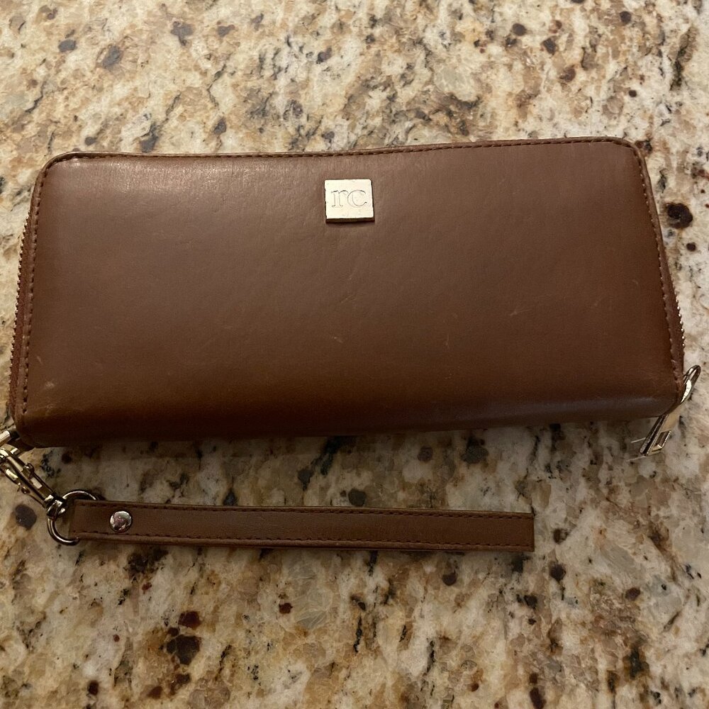 Dave Ramsey leather organizer wristlet